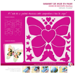 Gabarit, pochoir de mise en page Papillon